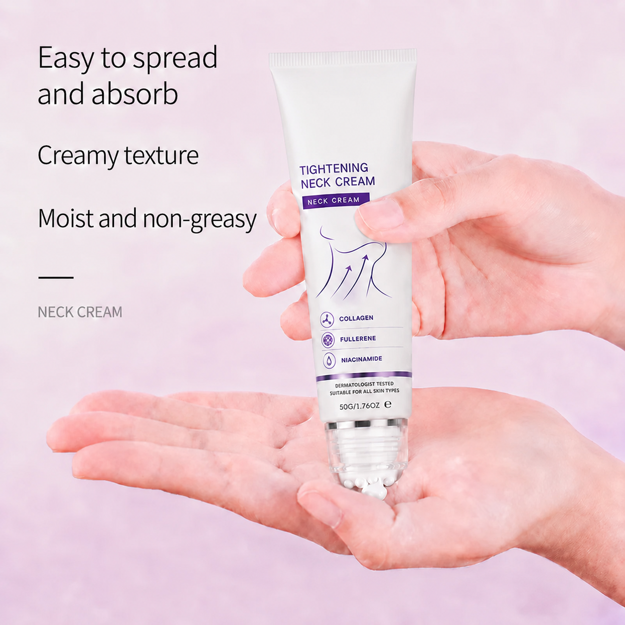 ✨Instant Neck Lift Cream — 🧴 Infused with Retinol & Hyaluronic Acid | Firms the Neck, Reduces Wrinkles & Double Chin