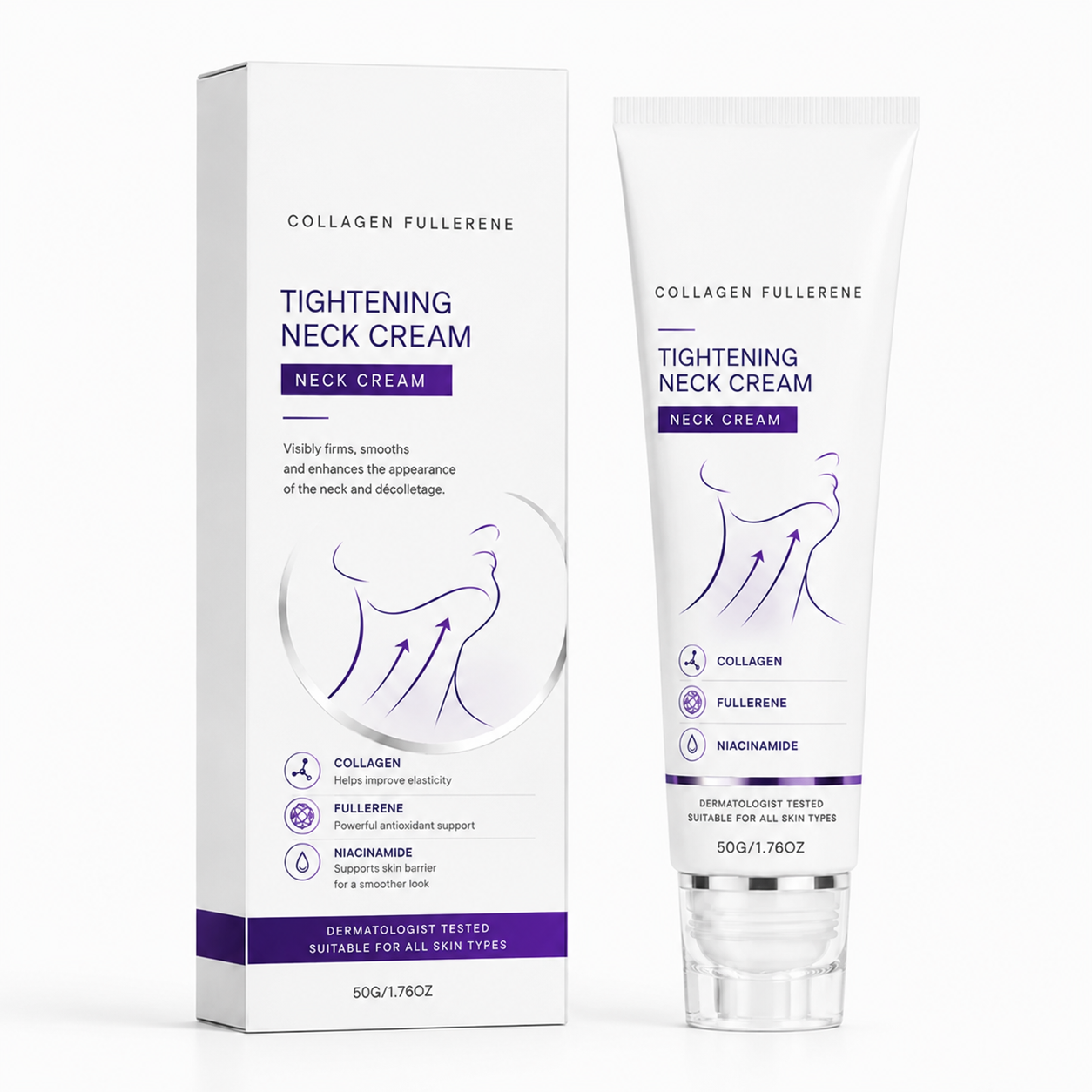 ✨Instant Neck Lift Cream — 🧴 Infused with Retinol & Hyaluronic Acid | Firms the Neck, Reduces Wrinkles & Double Chin