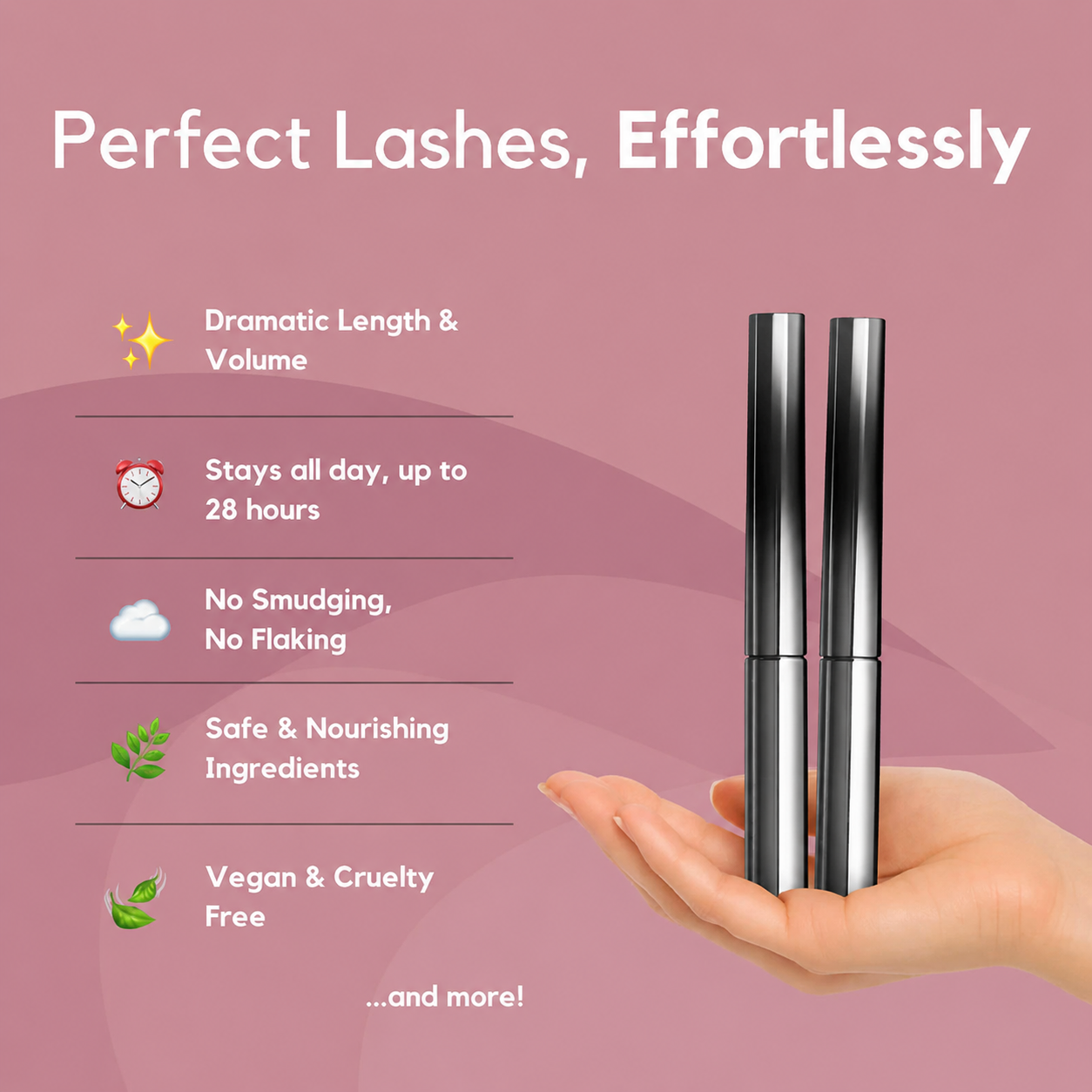 Mascara Metal Wand Waterproof